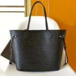 Louis Vuitton Neverfull Black MM Silver Hardware 31Cm M11930 - Image 2