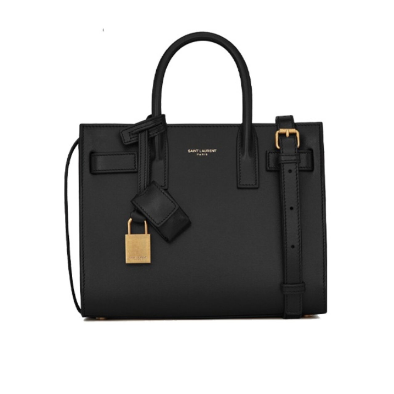 vel-1-6 Saint Laurent Sac De Jour Baby In Grained Black 32Cm 717448DTI0W1000 - Image 1
