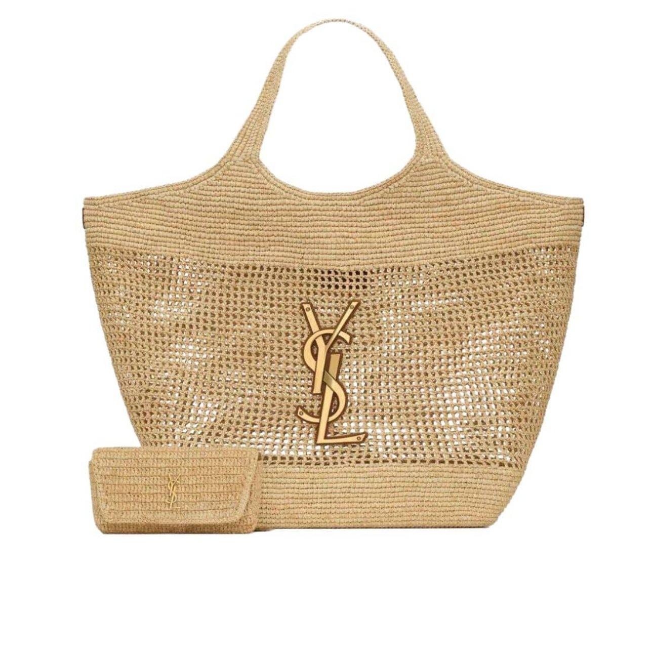 vel-11-1 Saint Laurent Icare Naturel And Brown Gold 45Cm 772191GAAEK2063 - Image 1