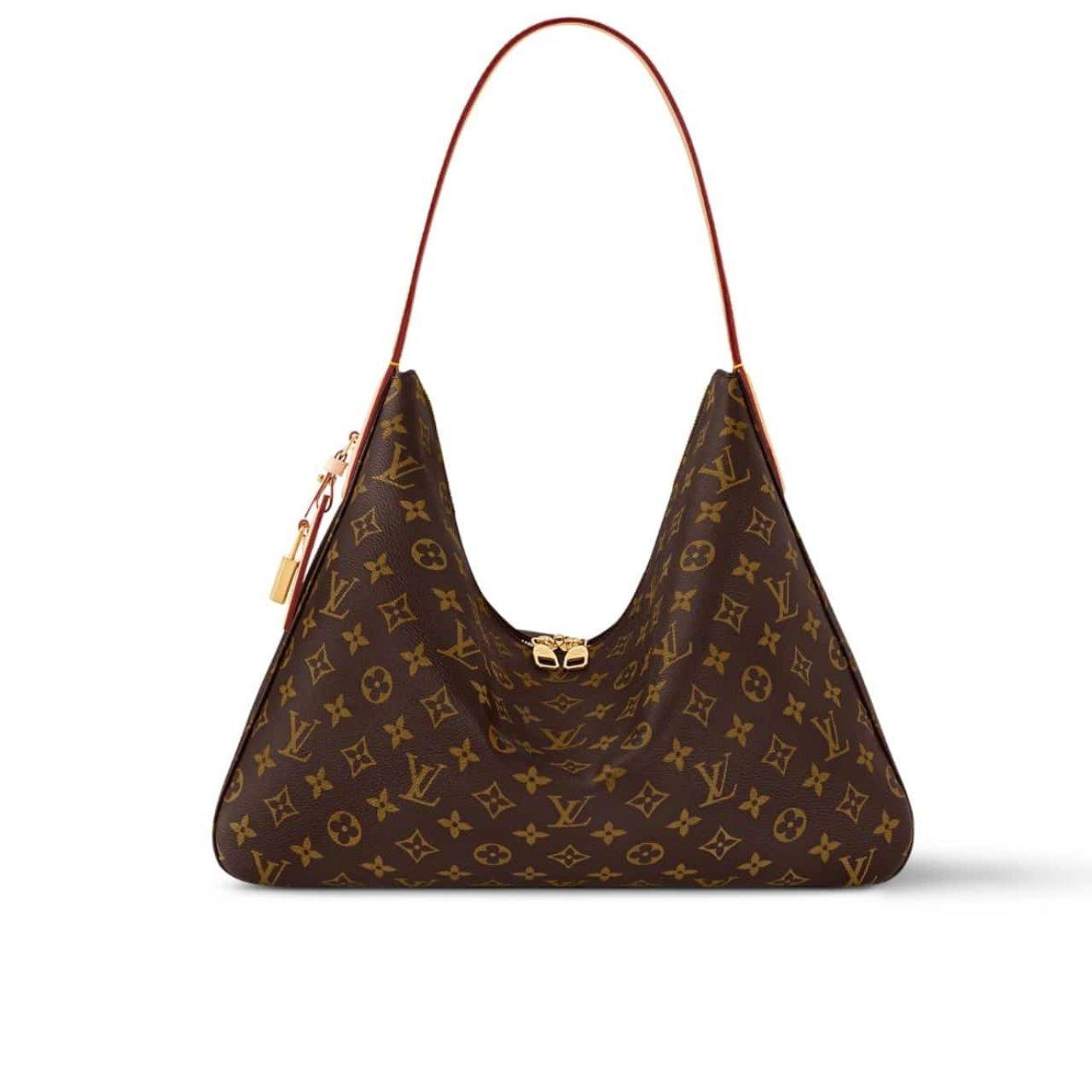 vel-12 Louis Vuitton Slouchy MM Bag Brown 40Cm M12098 - Image 1