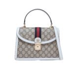 Gucci Ophidia Small Jumbo GG Bag White 25Cm 651055 96IWX 9794