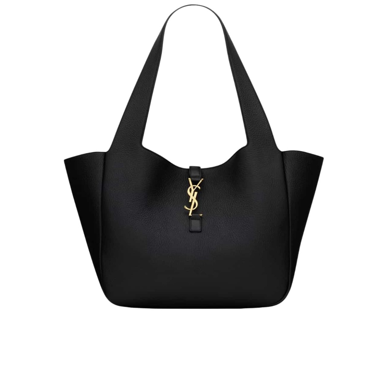 vel-26 Saint Laurent Le 5 À 7 Bea In Grained Leather Black 50Cm 763435AADUU1000 - Image 1