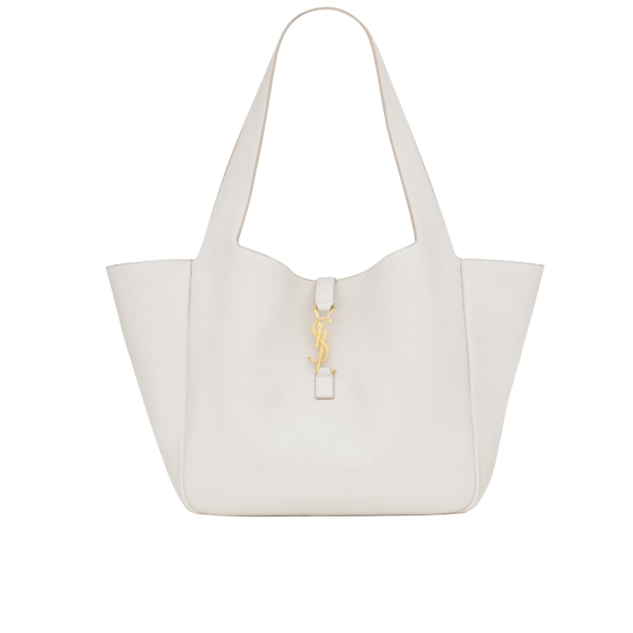 vel-27 Saint Laurent Le 5 À 7 Bea In Grained Leather White 50Cm 763435AADDG - Image 1