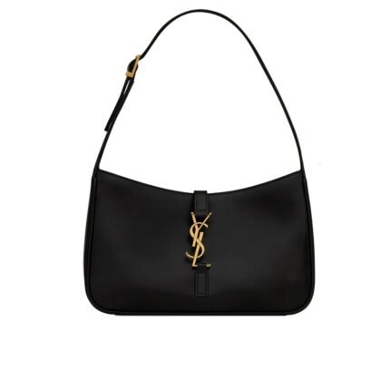 Saint Laurent Le 5 À 7 Hobo Bag In Smooth Black Gold 23Cm 6572282R20W1000