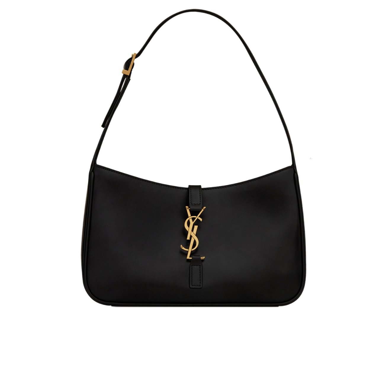 vel-29 Saint Laurent Le 5 À 7 Hobo Bag In Smooth Black Gold 23Cm 6572282R20W1000 - Image 1