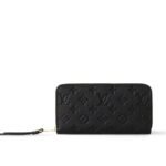 Louis Vuitton Zippy Wallet Monogram Black 19Cm M61864