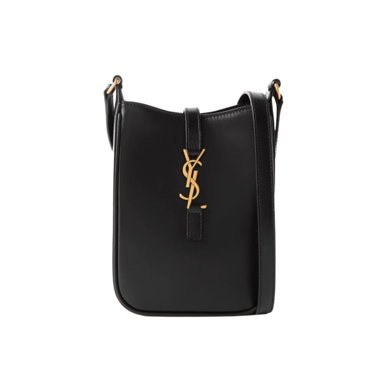 vel-33 Saint Laurent Le 5 A 7 Mini Vertical Bag Black 18Cm - Image 1