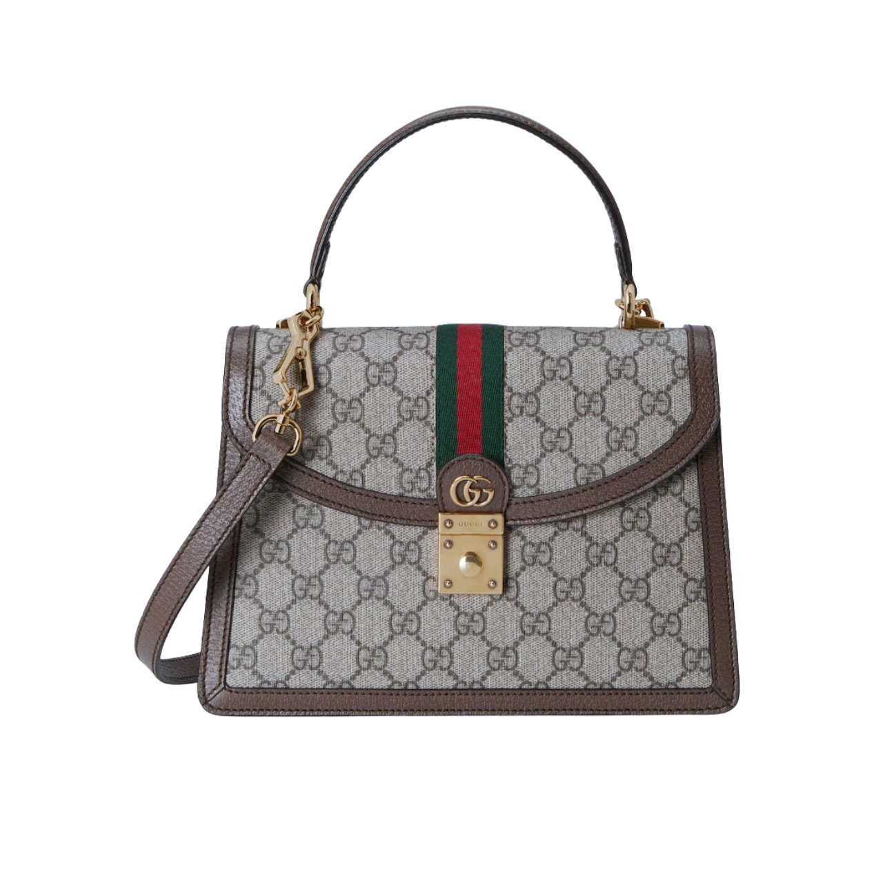 vel-5 Gucci Ophidia Small Top Handle Bag Gray 25Cm 651055 96IWX 8745 - Image 1